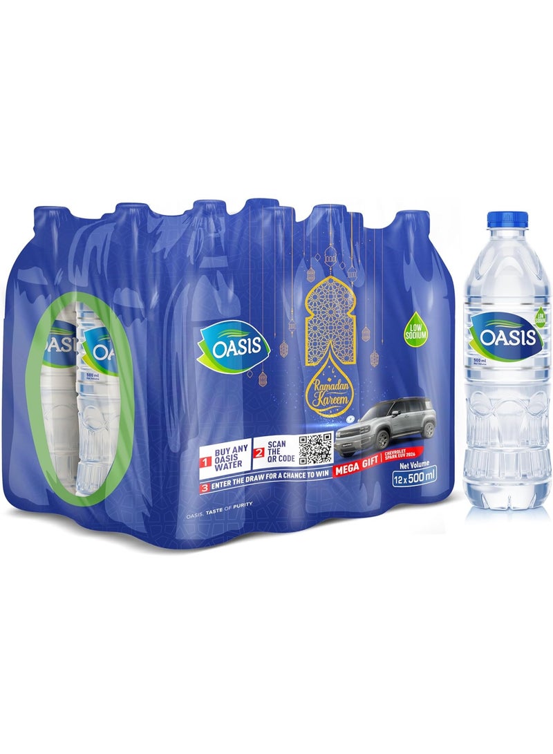 Oasis Still Water - 500 ml (Pack of 12)